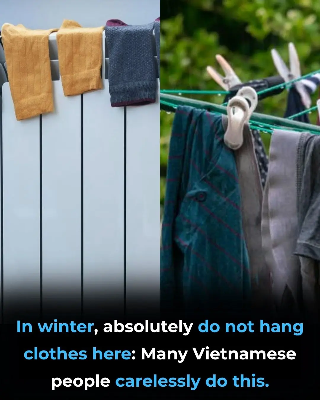 Why You Should Avoid Hanging Clothes in These Places During Winter