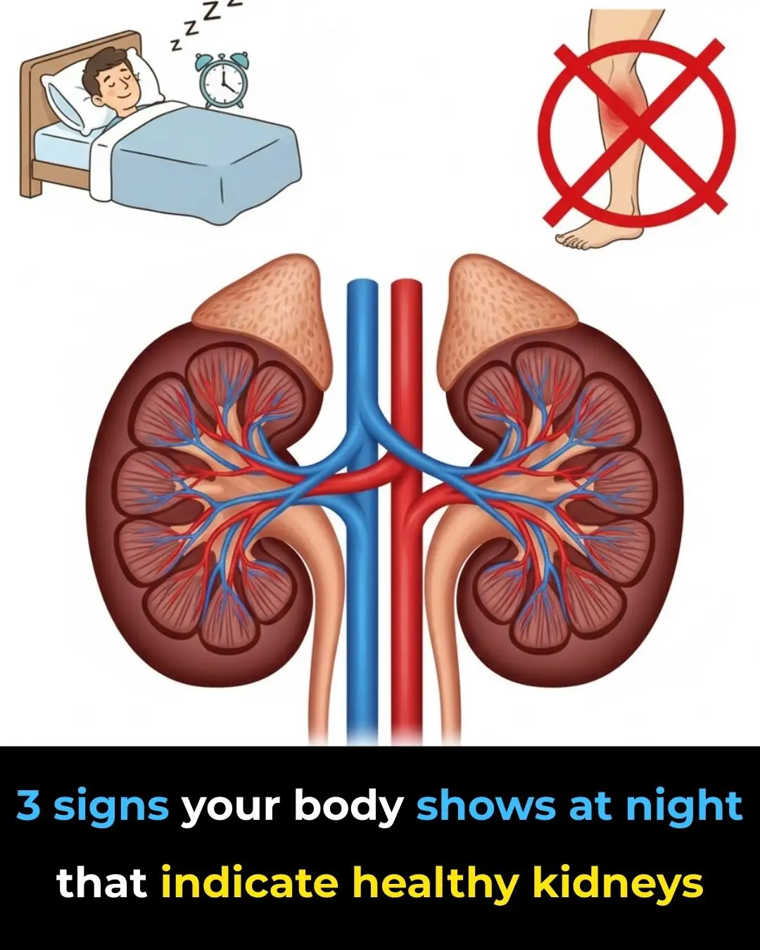 🌙 If You Notice These 3 Signs at Night, Your Kidneys Are Likely in Great Shape
