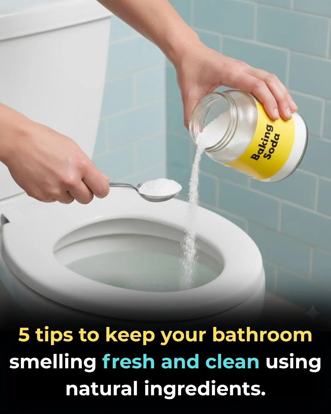 5 tips to keep your bathroom smelling fresh and clean using natural ingredients.