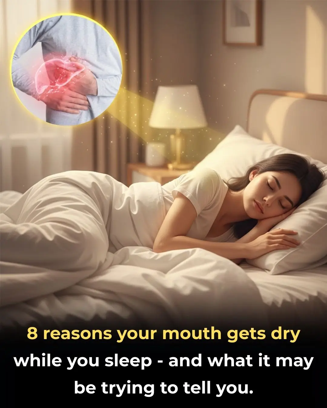 People whose mouths feel dry when sleeping at night need to know these 8 reasons