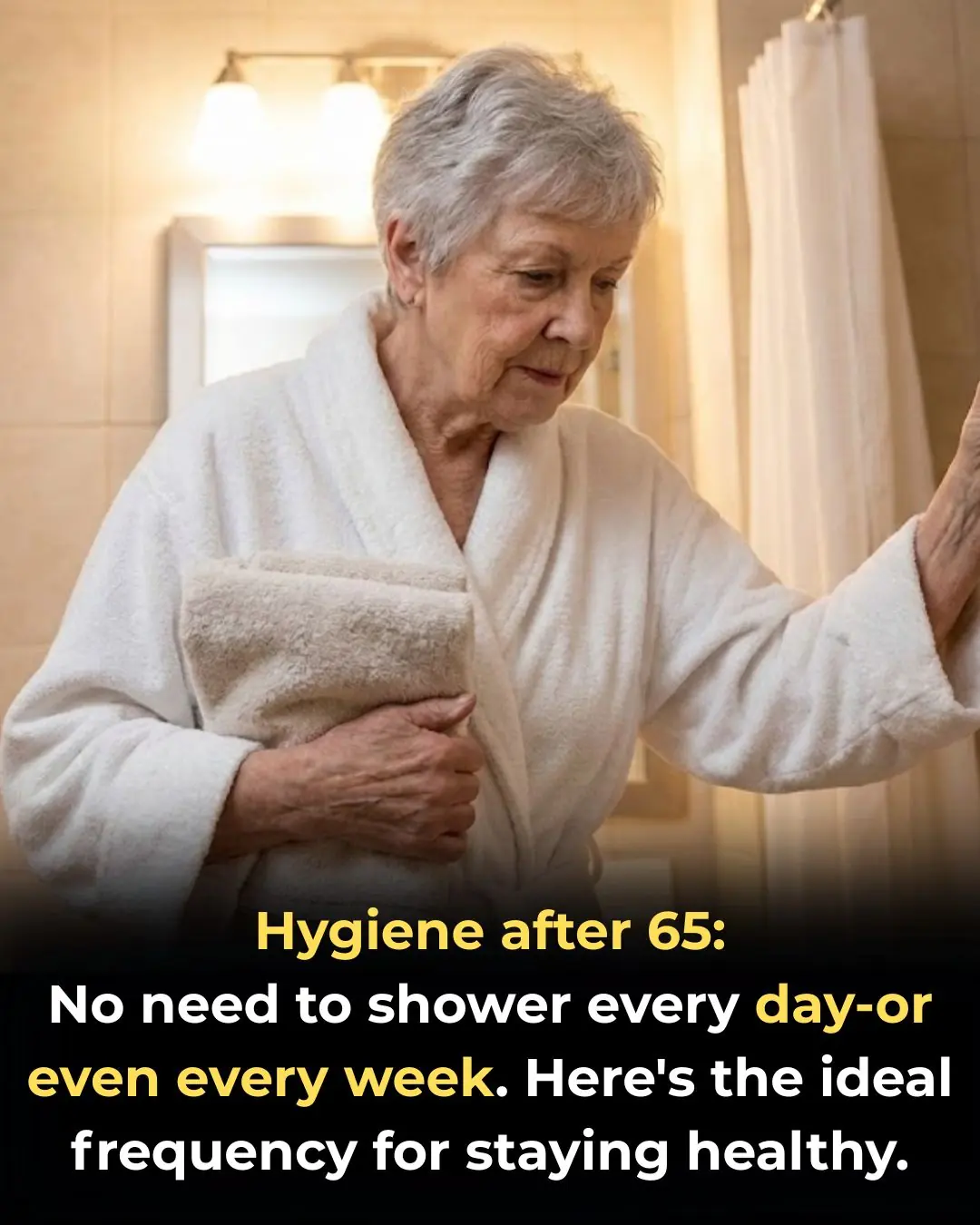 Why Daily Showers After 65 May Do More Harm Than Good