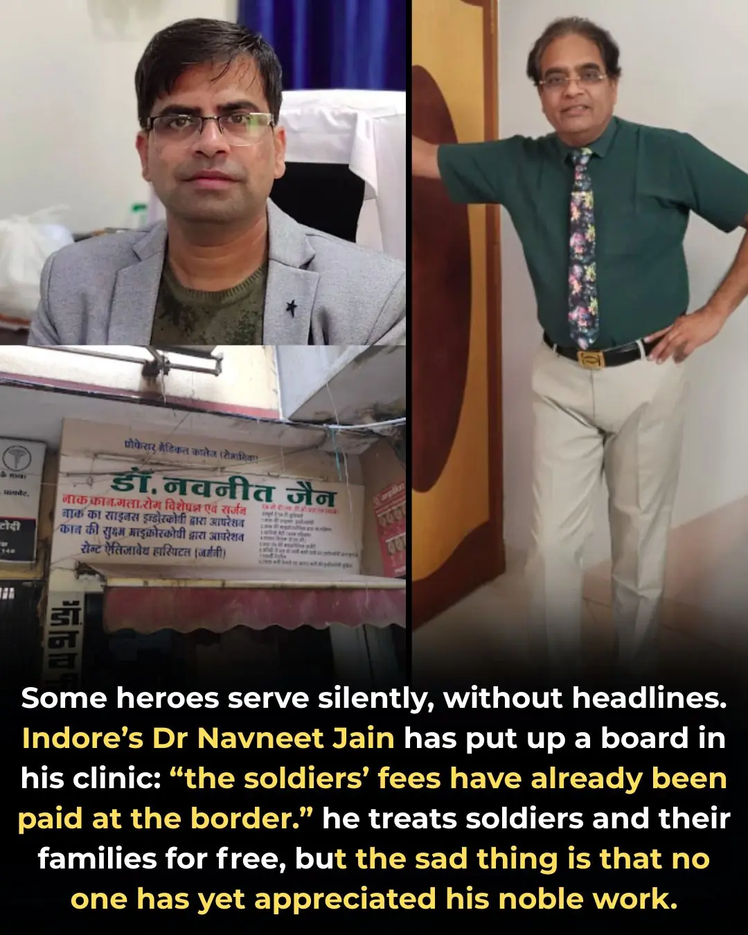 Dr. Navneet Jain of Indore: A Patriot in a White Coat 💉🇮🇳❤️