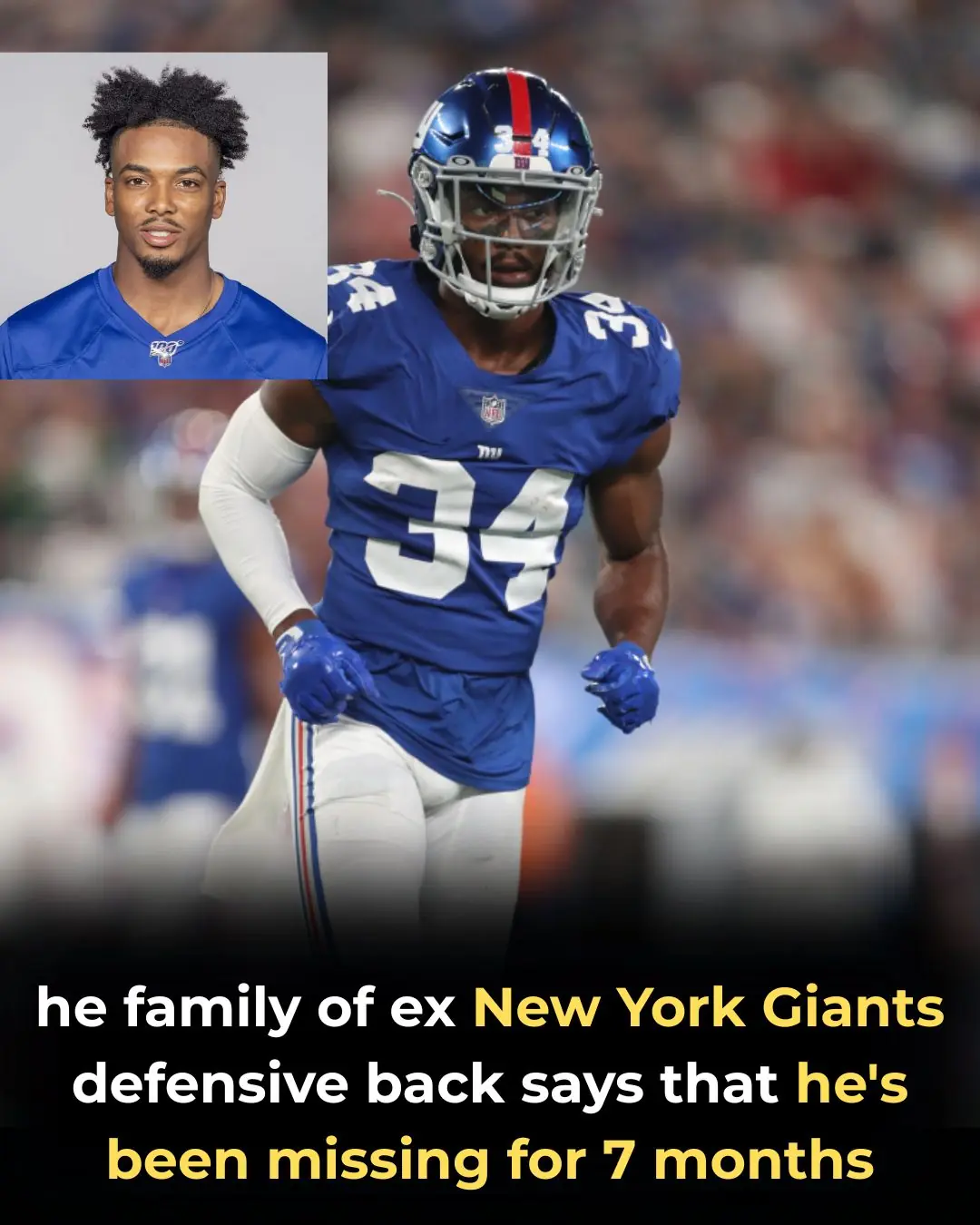 Former New York Giants player Sam Beal missing for 7 months; sister pleads for help