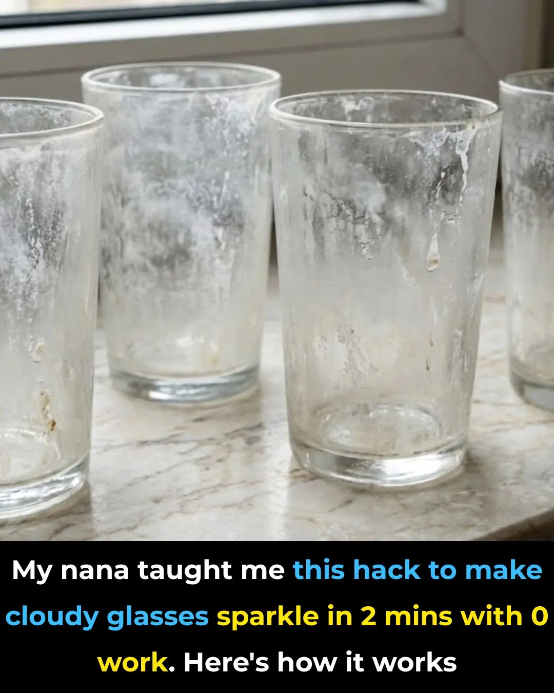 Trick That Makes Cloudy Glasses Shine