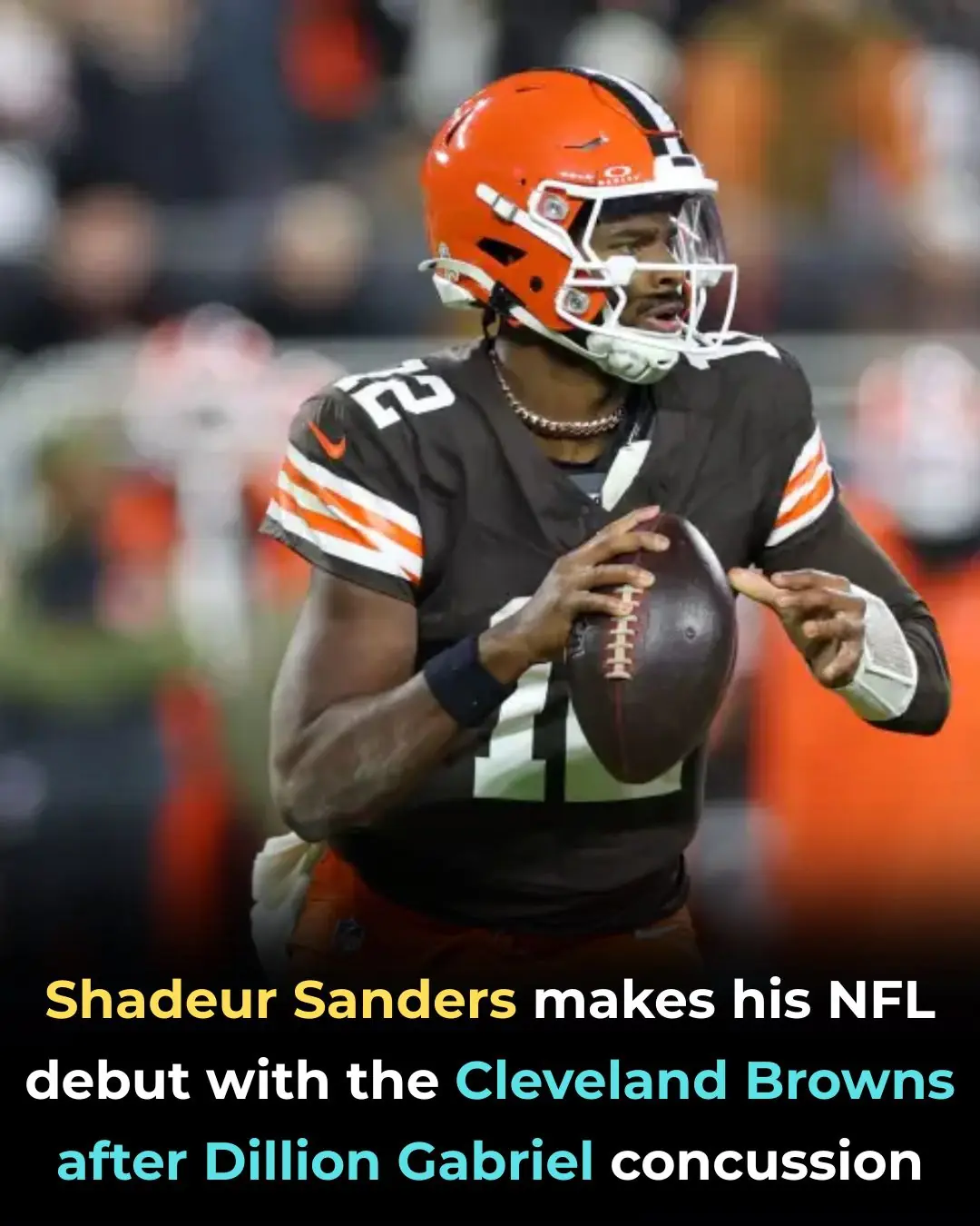 Browns' Shedeur Sanders debuts after Dillon Gabriel concussion