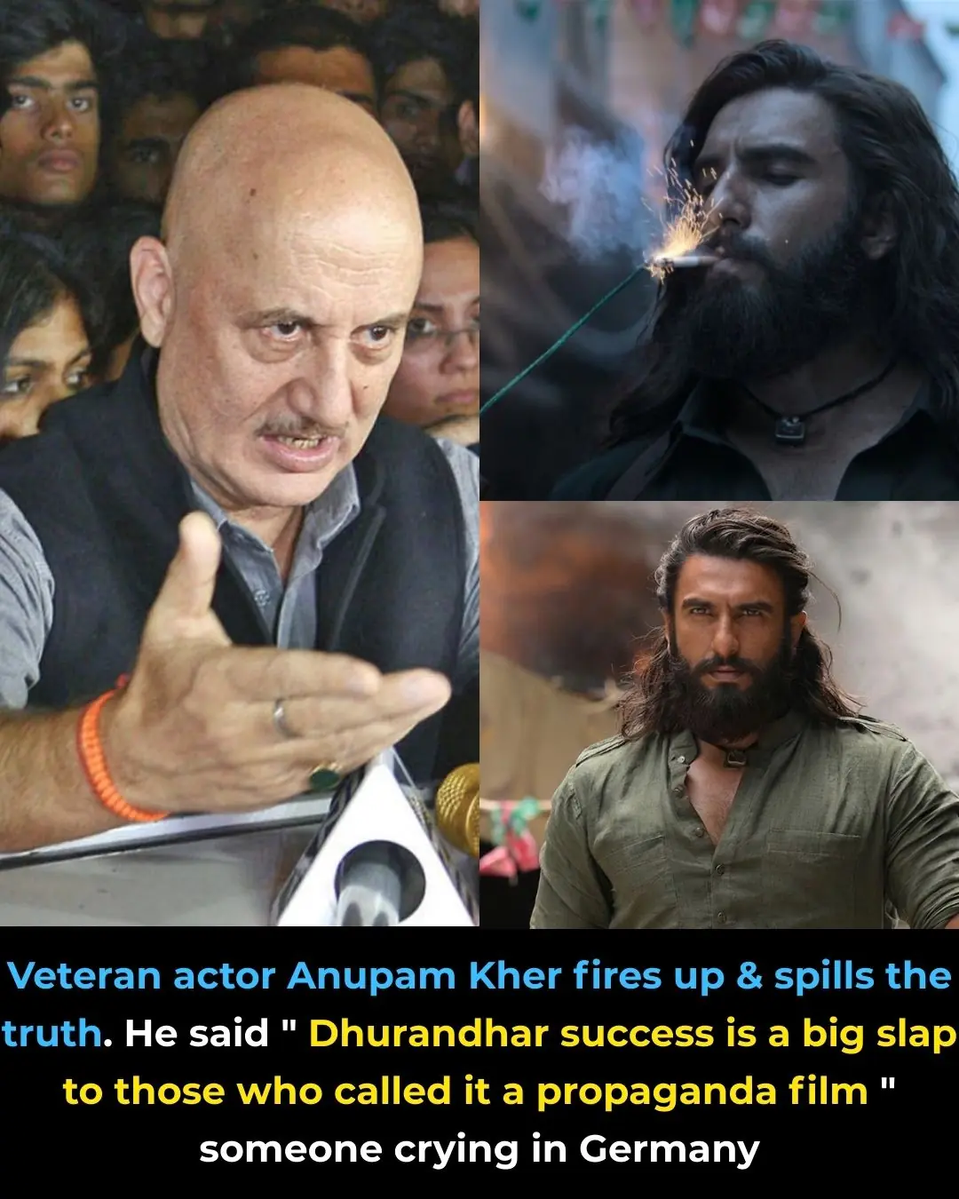 Anupam Kher on Dhurandhar: “Success Is the Strongest Reply” 🎬🔥