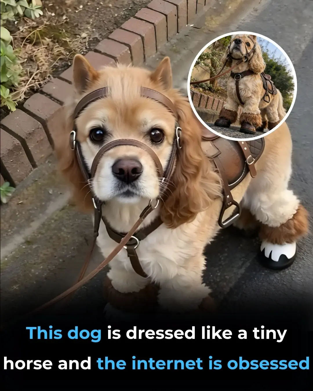 Adorable Dog Dressed as a Miniature Horse Goes Viral, Captivating the Internet