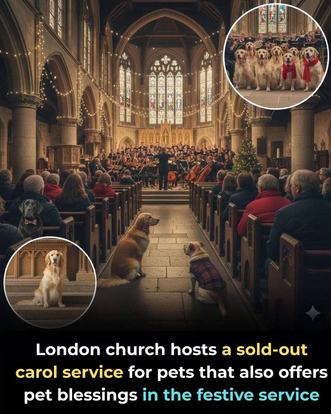 London Church Sells Out a Christmas Carol Service Where Pets Are Blessed Alongside Their Owners
