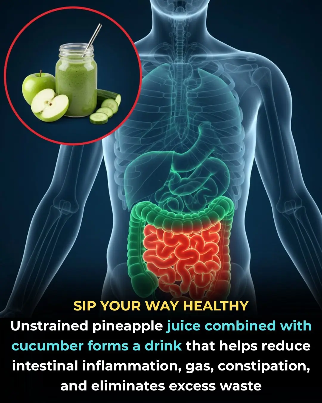 Pineapple and Cucumber: A Natural Gut Health Remedy