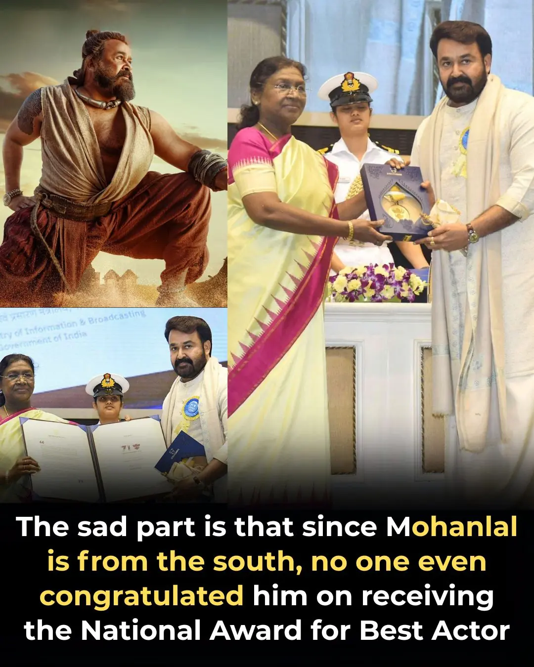 🏆 Mohanlal’s Achievement