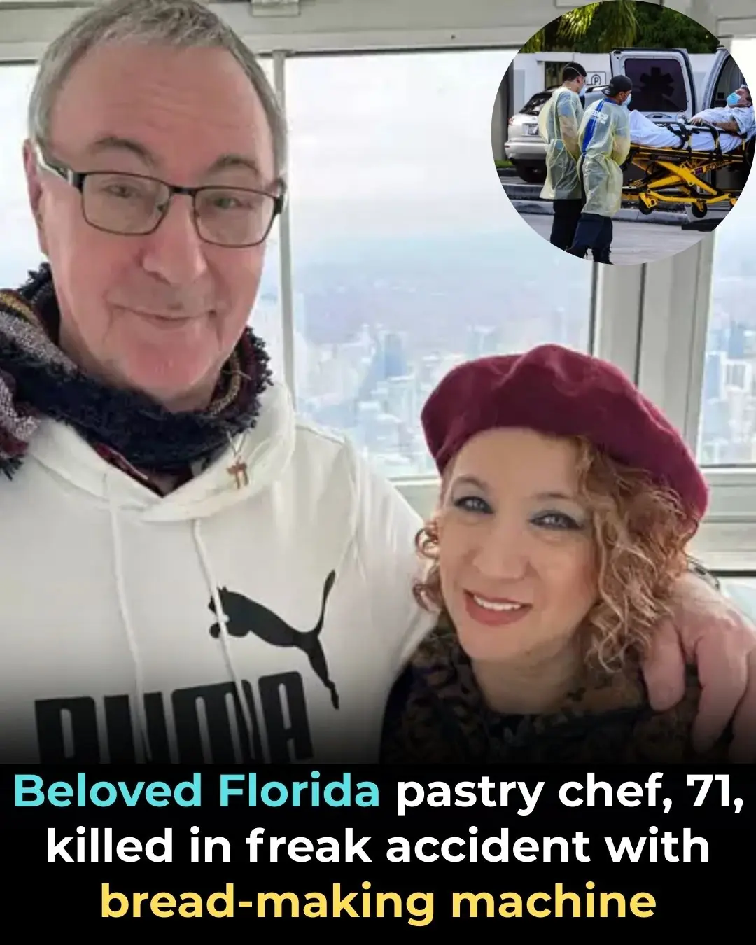 Beloved Florida pastry chef, 71, killed in freak accident with bread-making machine