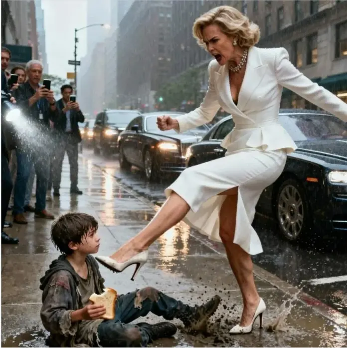 A Powerful Woman Pushes a Child into a Puddle — But the Birthmark on His Hand Leaves Her Stunned…