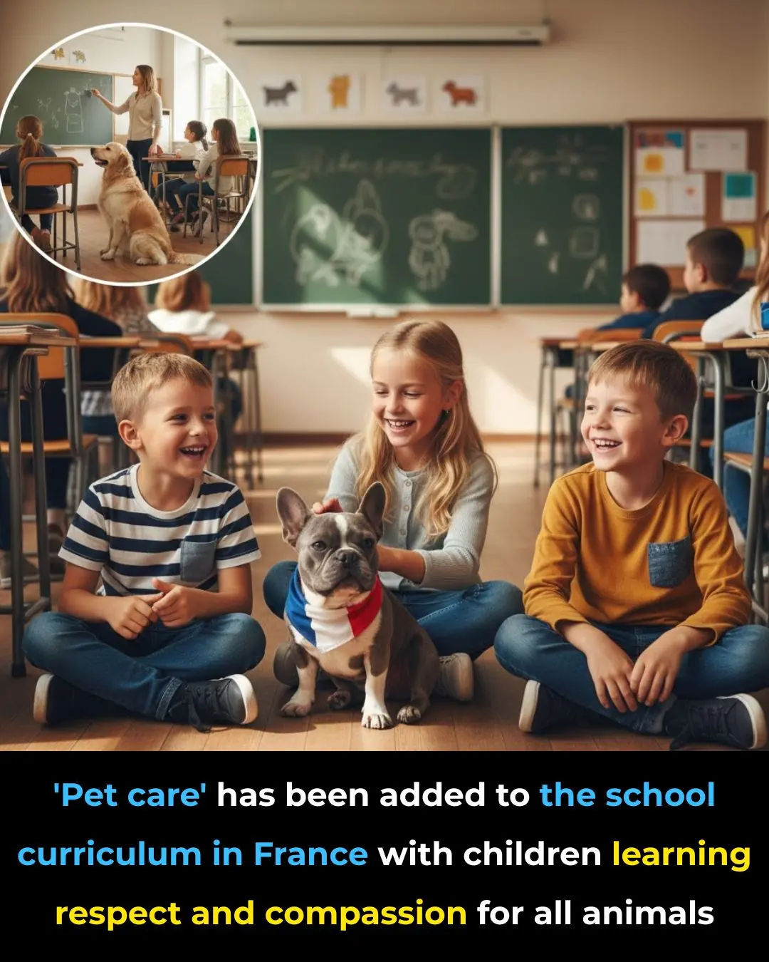 France Integrates "Pet Care" into School Curriculum to Promote Compassion for Animals