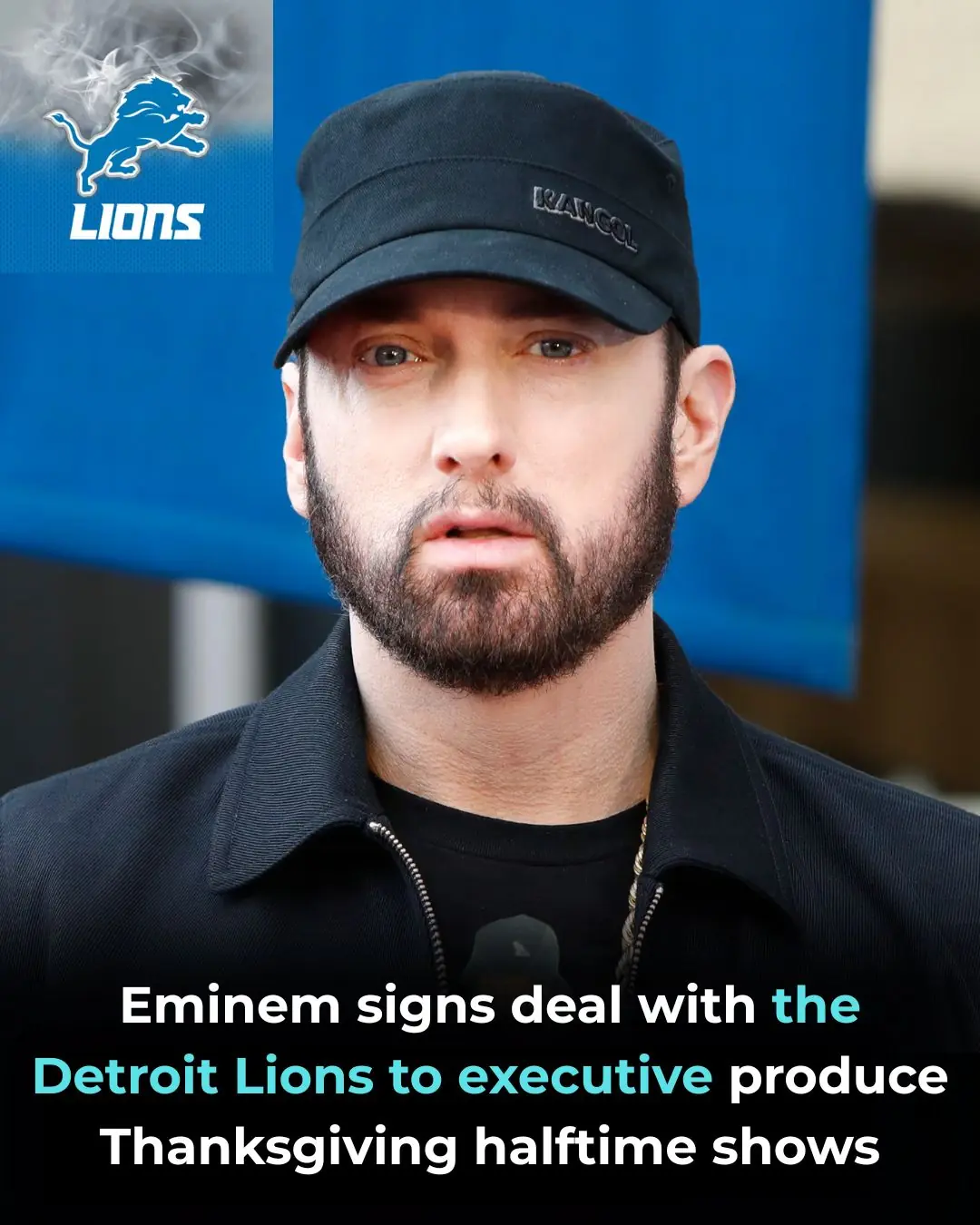 Eminem and Paul Rosenberg to serve as executive producers of Detroit Lions Thanksgiving Halftime Show powered by Verizon