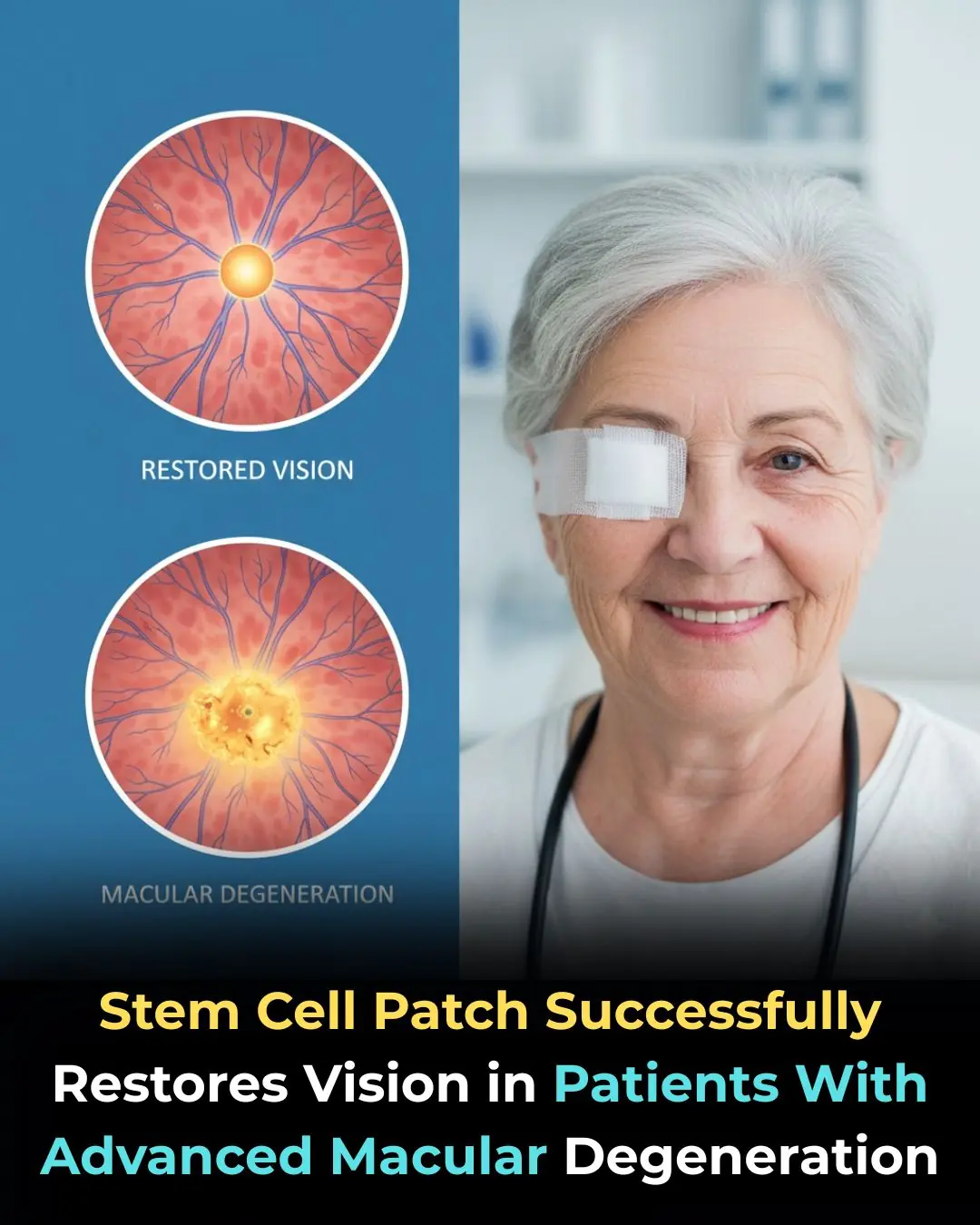 Stem Cell Patch Therapy for Macular Degeneration