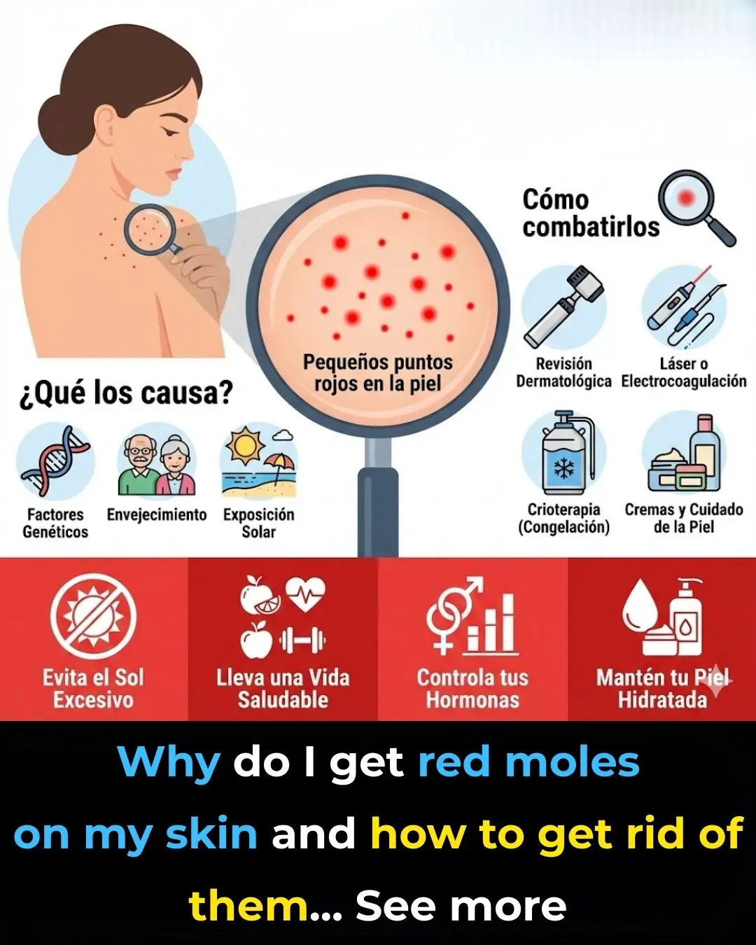 Why do red moles appear on the skin? Here's what science says