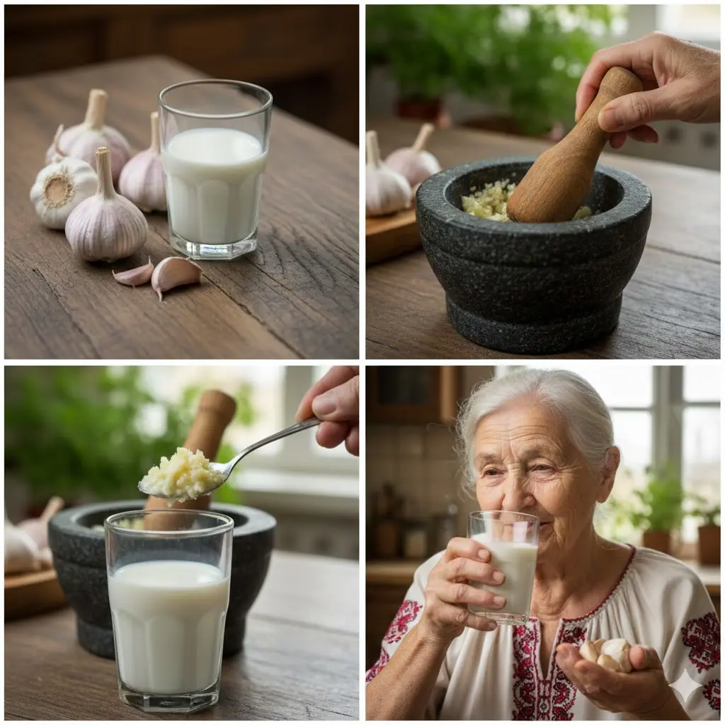 Mix garlic with milk and you will thank me