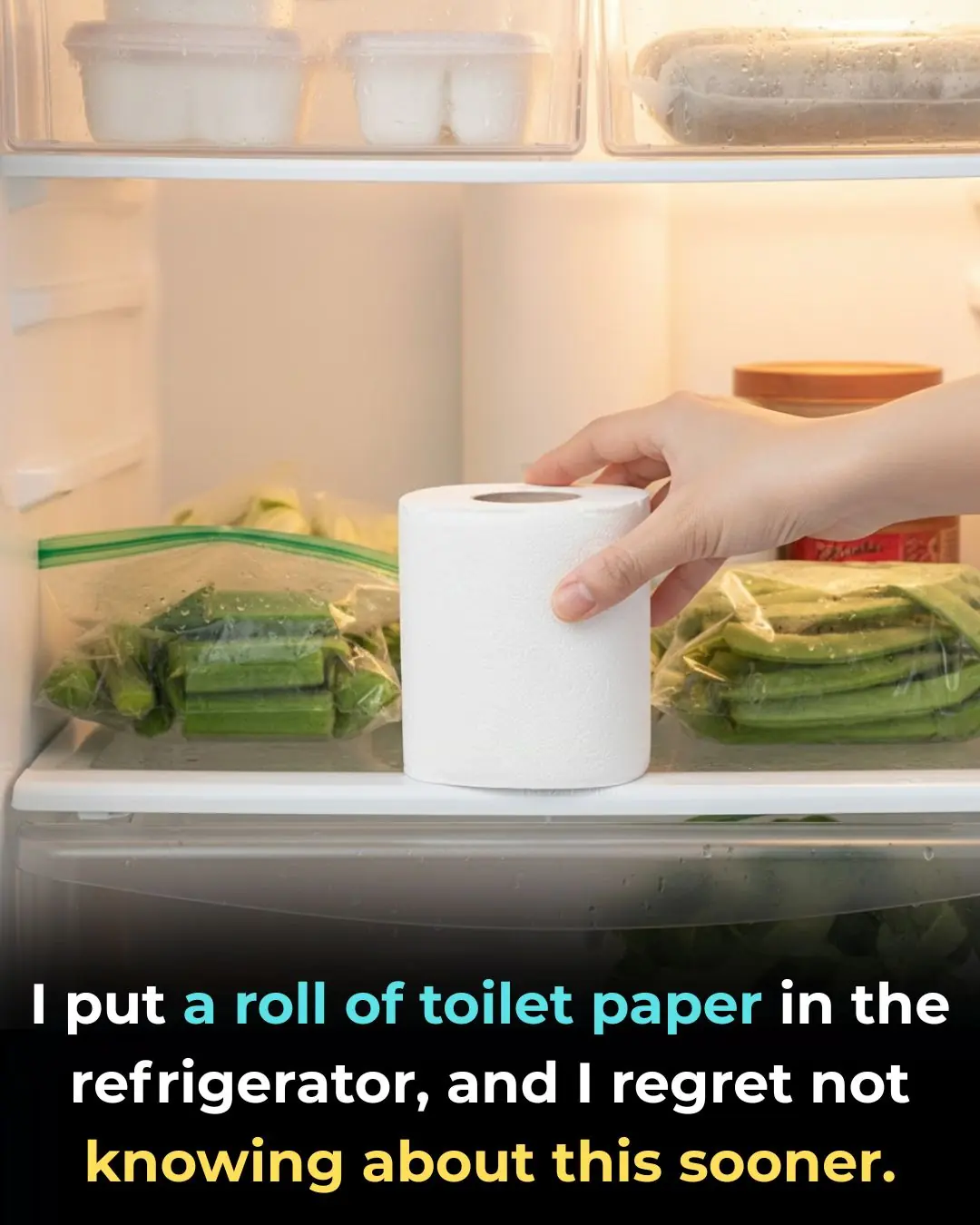 I put a roll of toilet paper in the refrigerator, and I regret not knowing about this sooner.