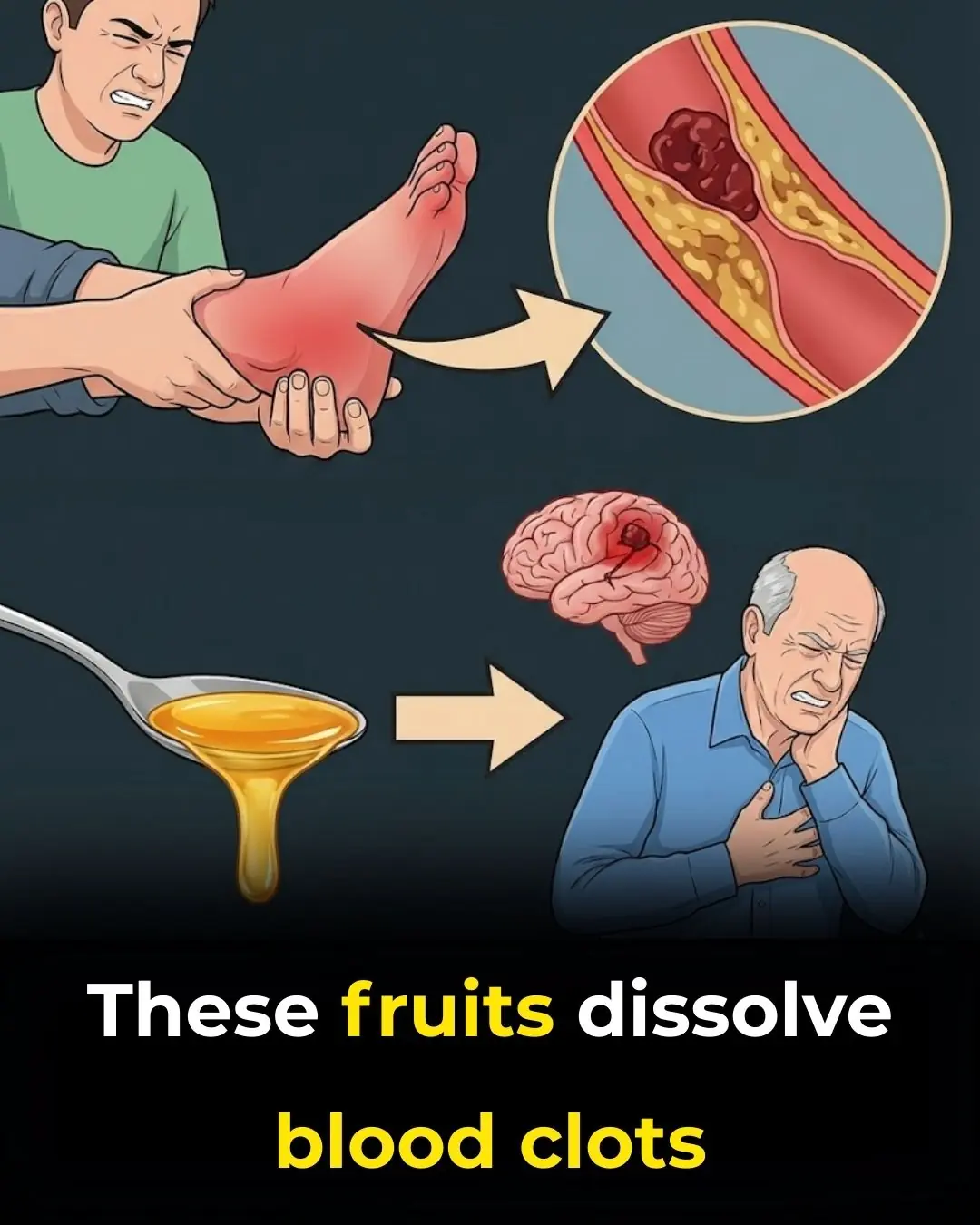 🔥 Red Alert in Your Arteries! These 8 Secret Fruits Dissolve Silent Clots and Save Your Heart 💓