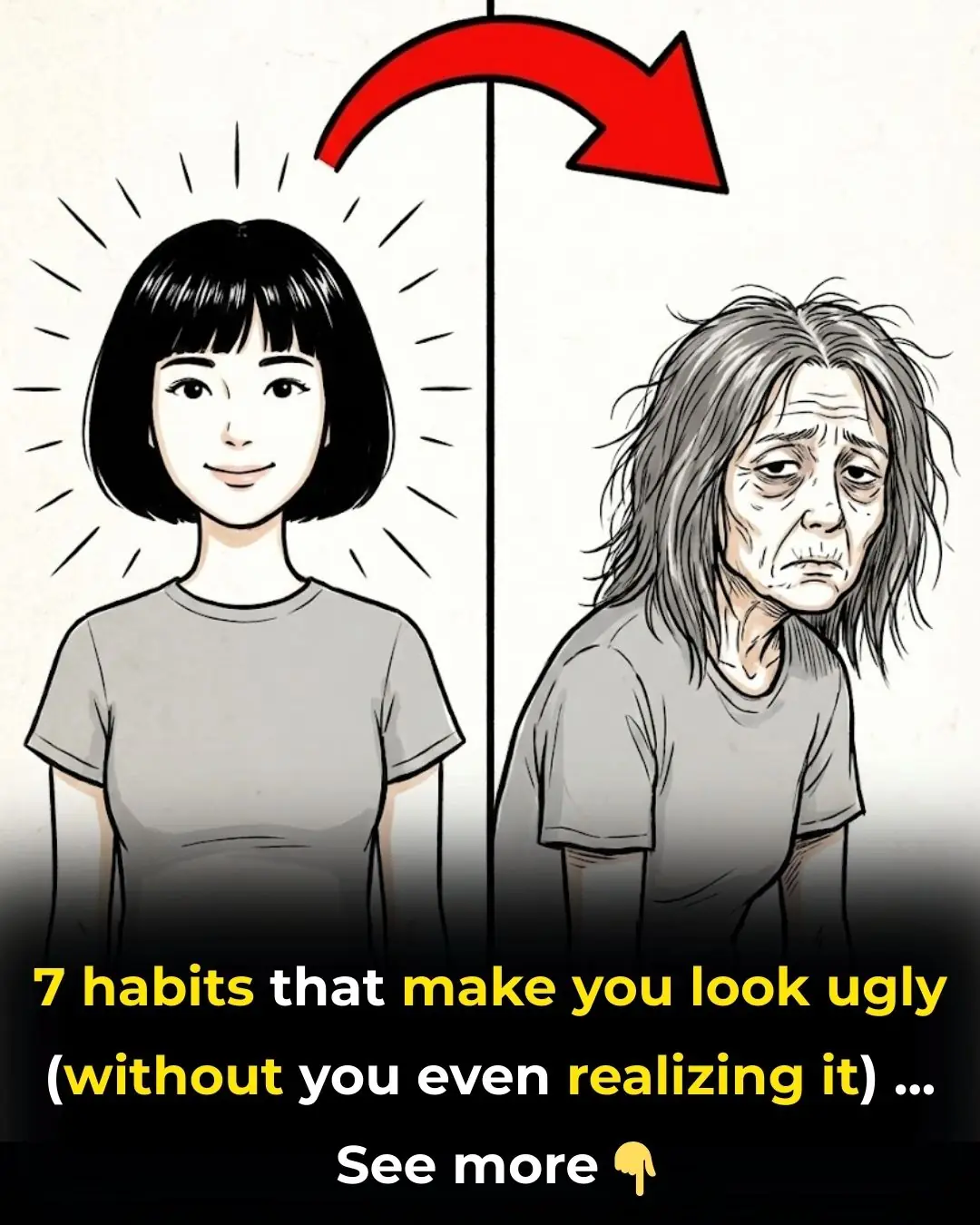 7 habits that make you look ugly...