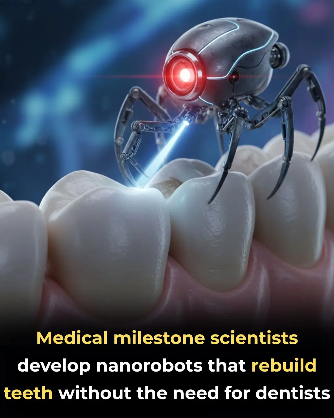 Scientists develop nanorobots that rebuild teeth without the need for dentists