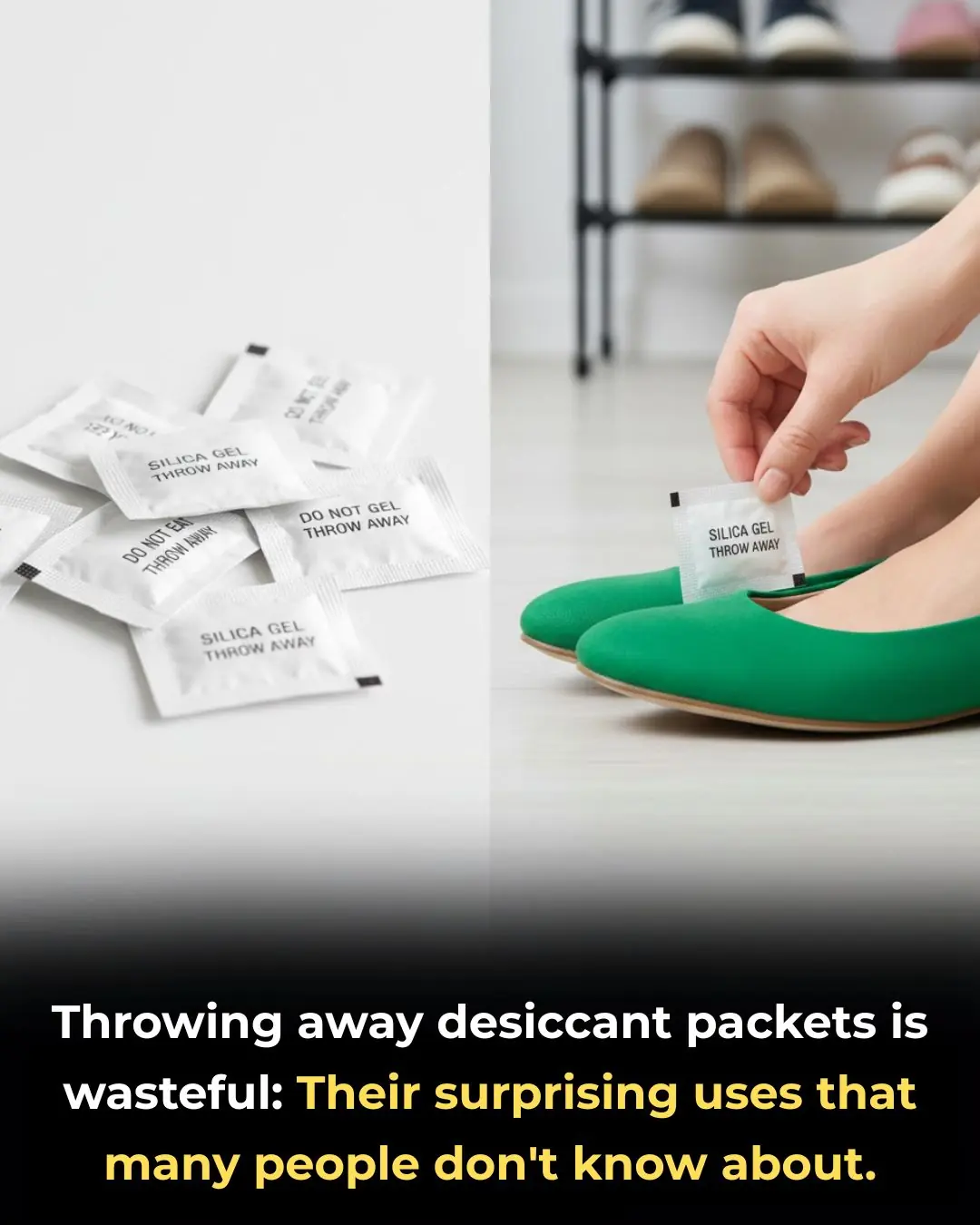 Throwing away desiccant packets is wasteful: Their surprising uses that many people don't know about.