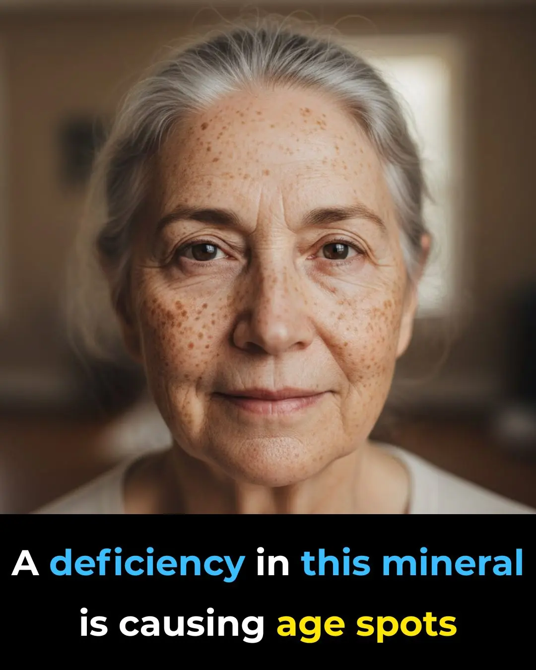 A deficiency in this mineral is causing age spots: Discover the solution