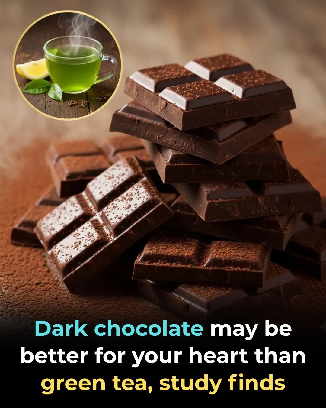 Dark Chocolate May Be Better for Your Heart Than Green Tea, Study Finds