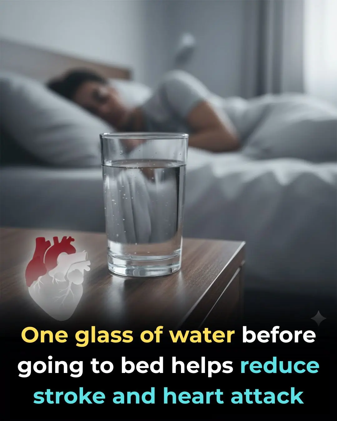 Drinking a Glass of Water Before Bed May Help Reduce the Risk of Stroke and Heart Attack
