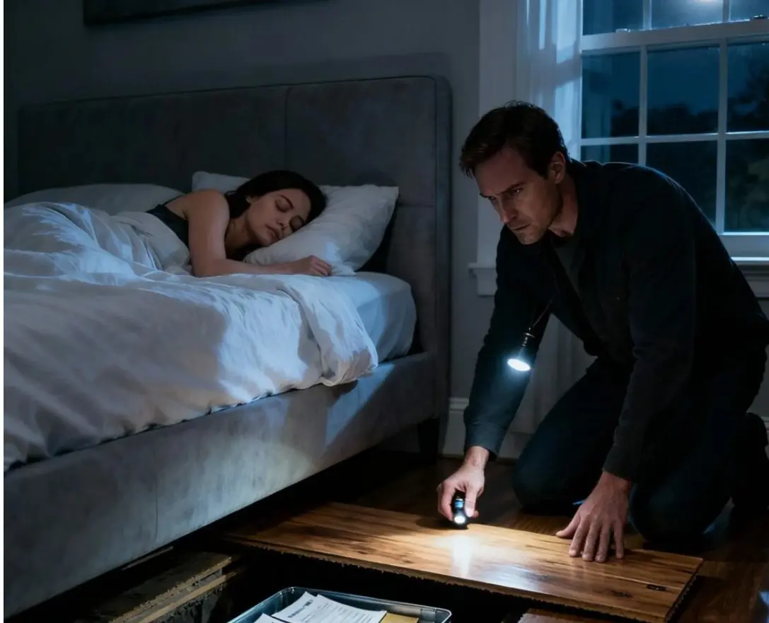 I suspected my husband had put sleeping pills in my tea. That night, I poured out the pills when he left and pretended to fall asleep. But what I saw next took me completely by surprise.