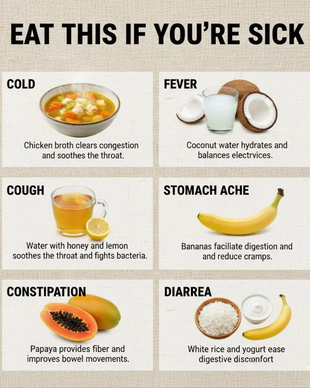 Recommended Foods to Eat When You’re Not Feeling Well