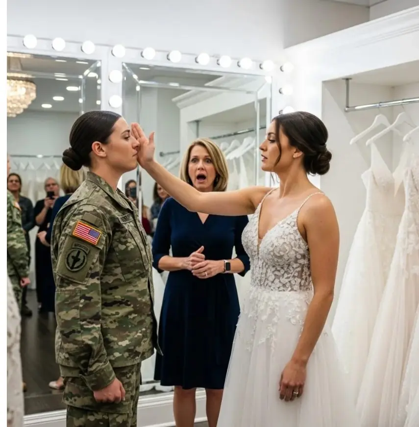 My sister slapped me across the face during her $20,000 wedding-dress fitting—the one I was paying for.
