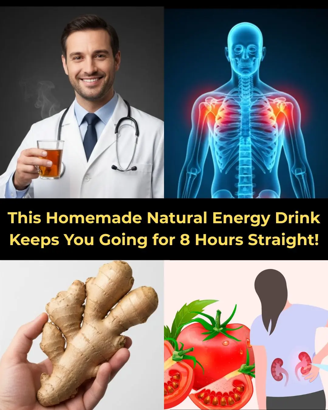 Natural Energy Booster: Ginger and Tomato for Long Day Vitality