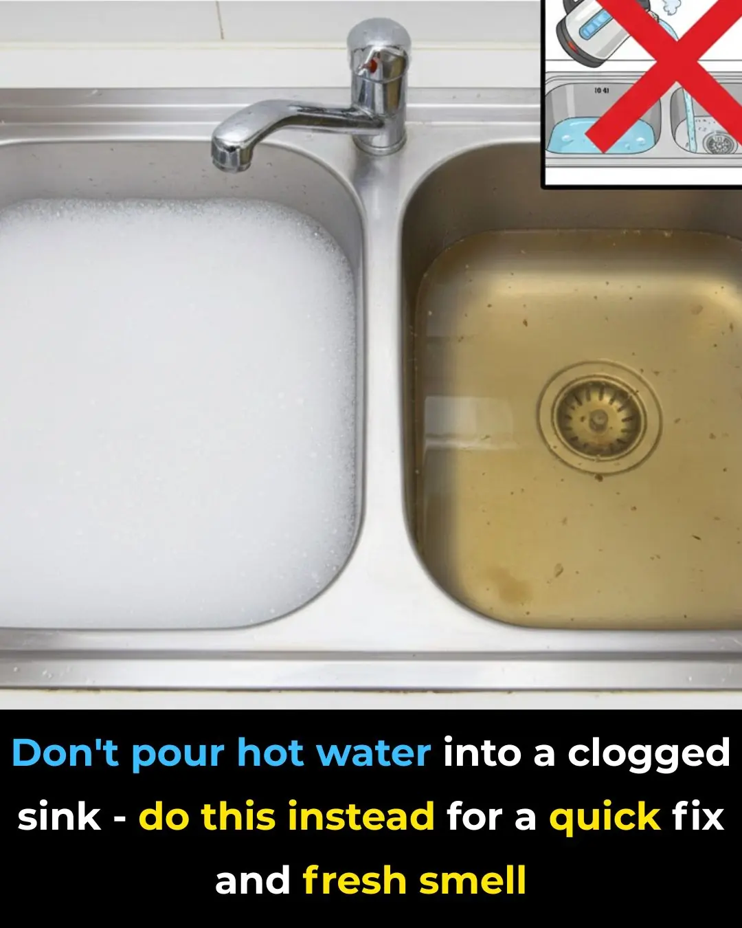 Clogged Sink? Don’t Use Hot Water