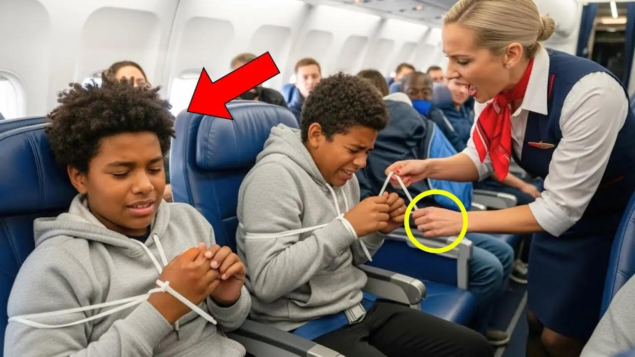 Flight Attendant Tortured Black Twins Until They Passed Out, Crew Freezes When Their CEO Dad Arrives.