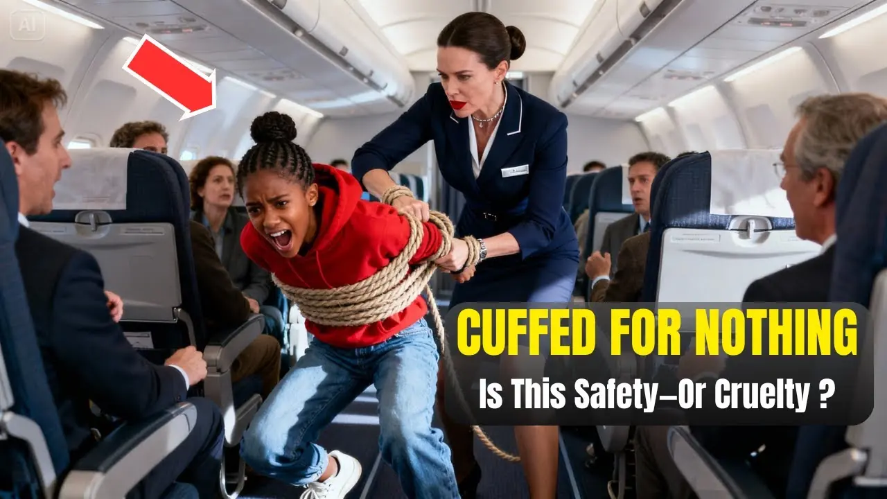 Black Teen Handcuffed Until She Passed Out — Crew Freezes When Her CEO Father Arrives