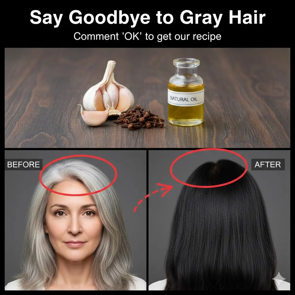 Say Goodbye to Gray Hair with Garlic and Cloves: A Powerful Natural Remedy