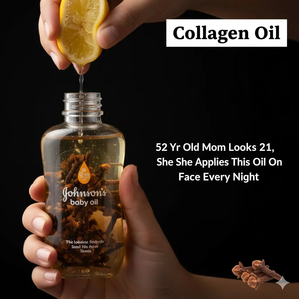 Clove Lemon Baby Oil Formula: Collagen Oil for Wrinkle-Free, Youthful Glow