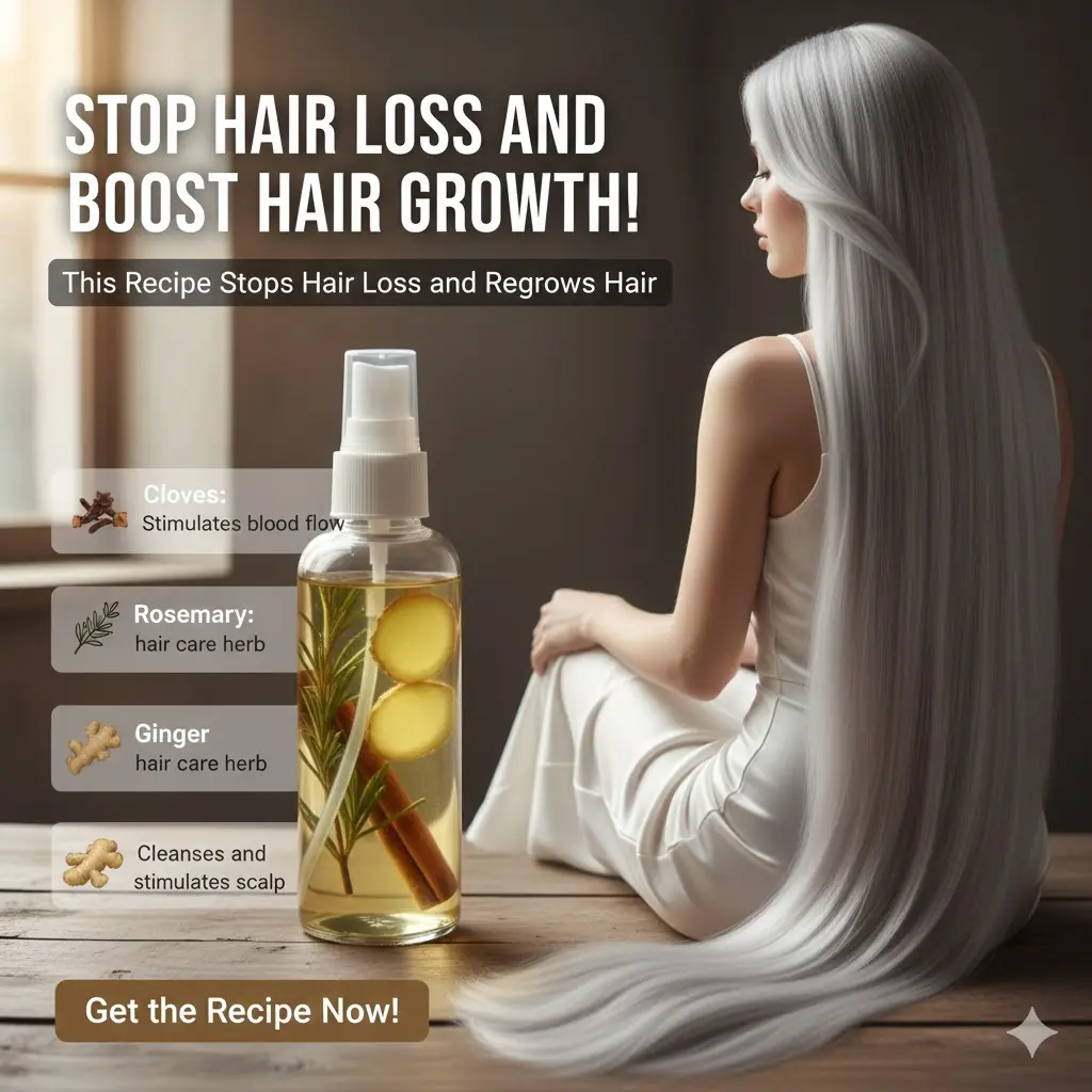 Rosemary, Clove, and Ginger Hair Tonic: A Natural Remedy to Boost Hair Growth and Reduce Hair Fall