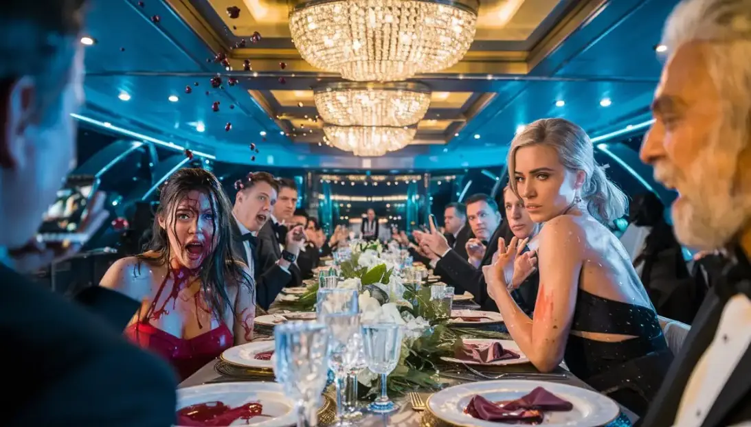She Poured Red Wine on Me at a Billionaire Yacht Dinner—Then the Cameras Turned On