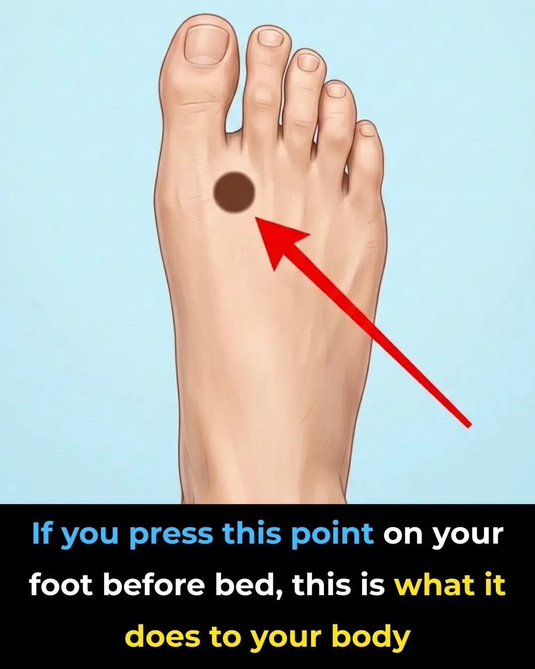 Press This Point on Your Feet Before Bed