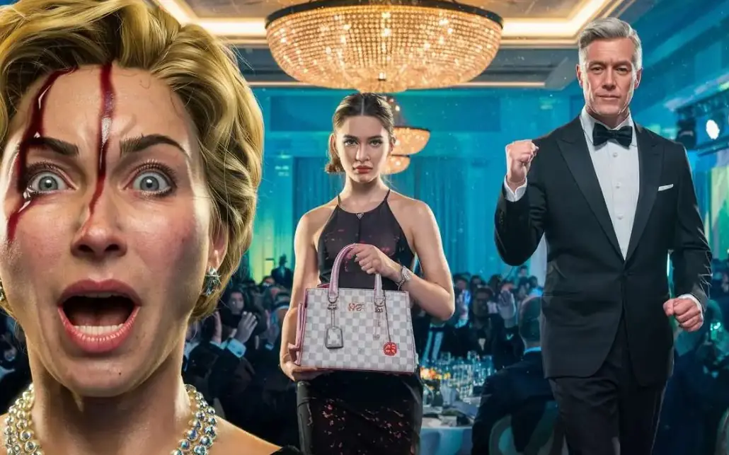 They Poured Red Wine on Her “Fake” Bag at a Charity Ball—Then a Luxury Executive Froze the Room