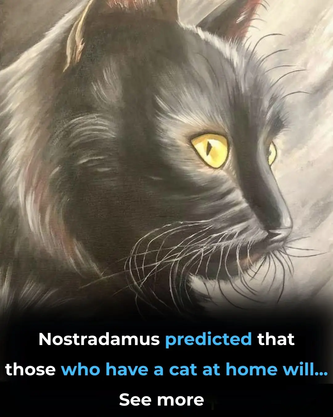 Nostradamus predicted that those who have a cat at home will...