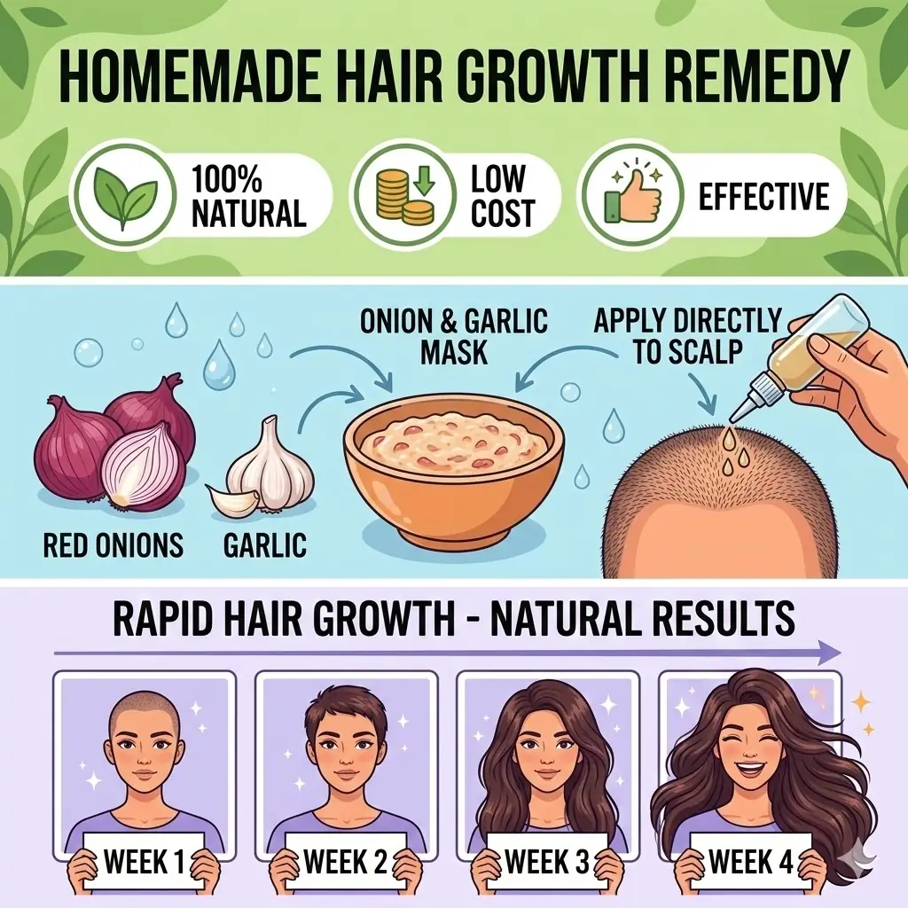 The Unexpected Duo for Healthier-Looking Hair Growth: Onion & Garlic Revealed