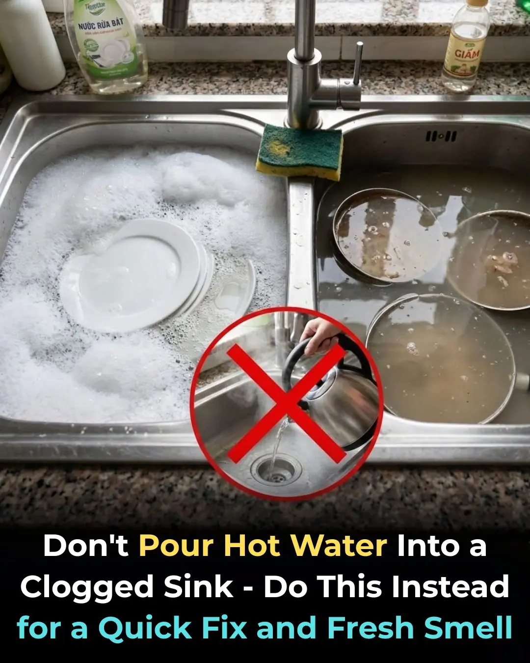 Clogged Sink? Don’t Use Hot Water