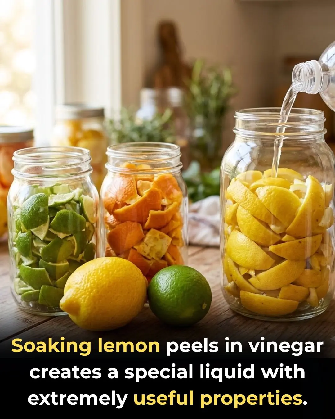 Soak Lemon Peels in Vinegar to Create a Powerful Natural Solution with Surprisingly Useful Benefits