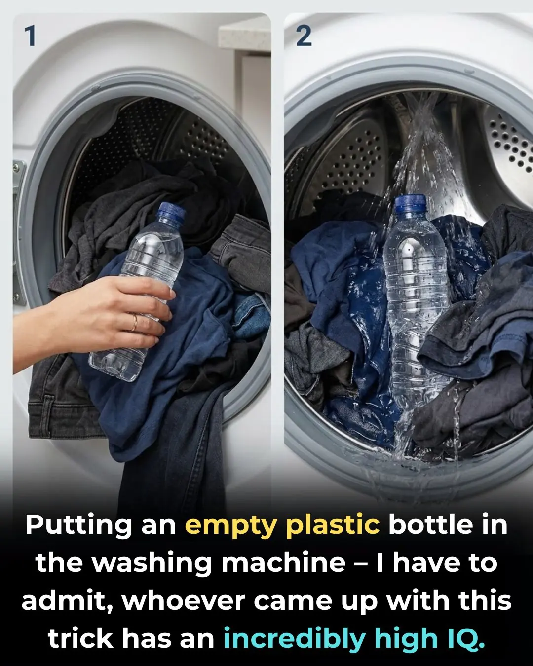 Put an Empty Plastic Bottle in the Washing Machine?