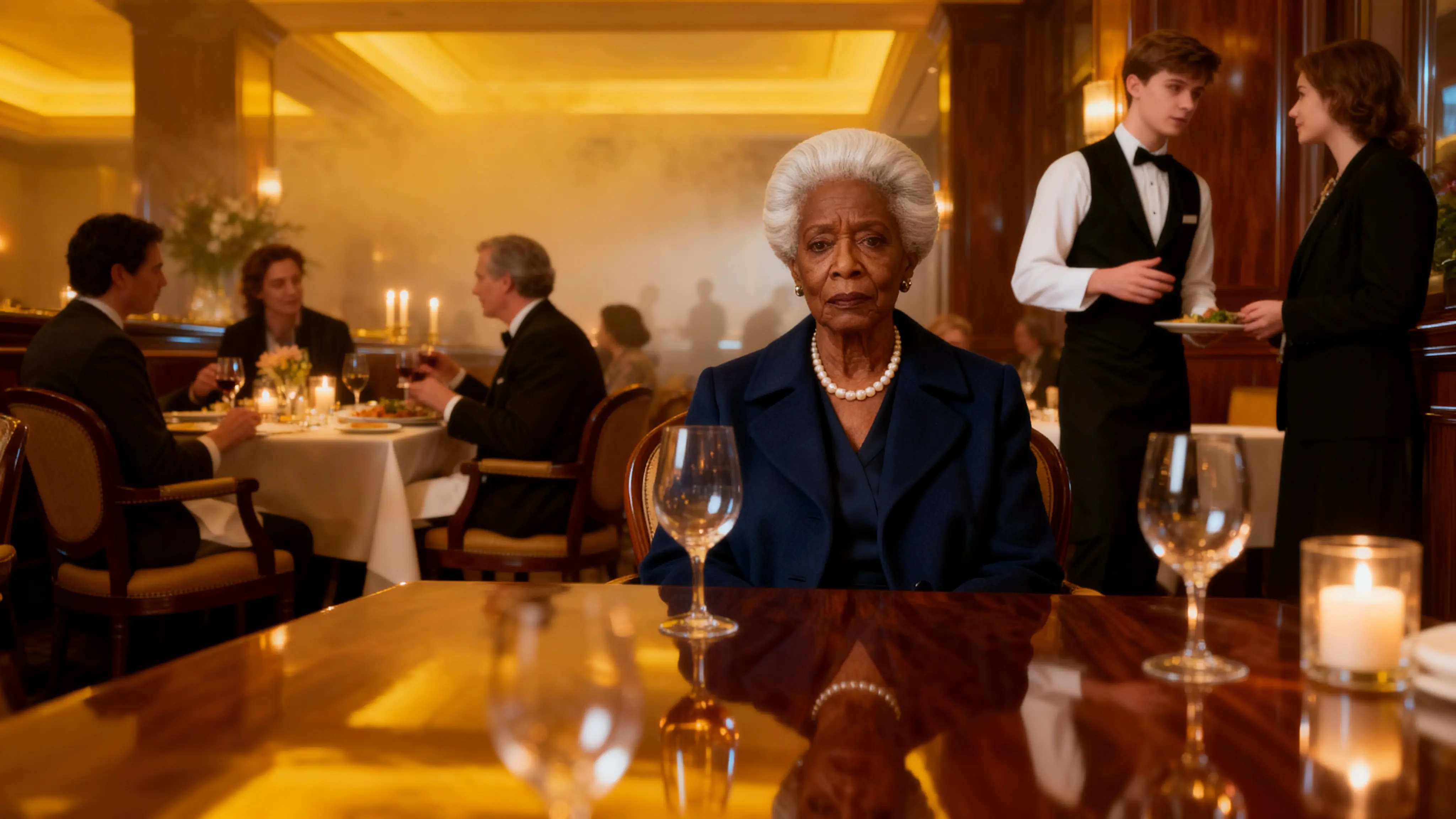 The Hostess Made Her Wait - Not Knowing Who Her Son Was