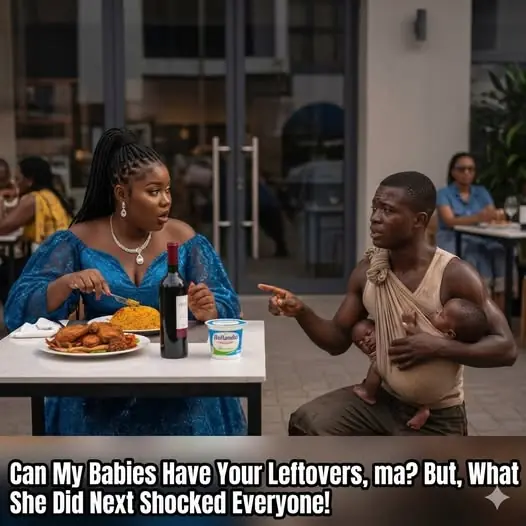 “May I Have Your Leftovers, ma?”—But When the Millionaire Looked Into His Eyes, Everything changed…