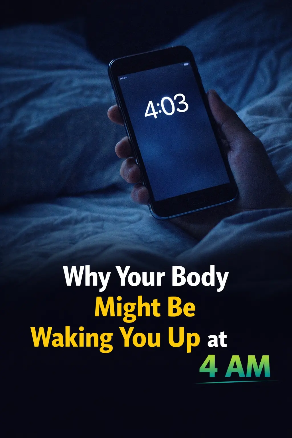 Why Your Body Might Be Waking You Up at 4 AM: The Hidden Message